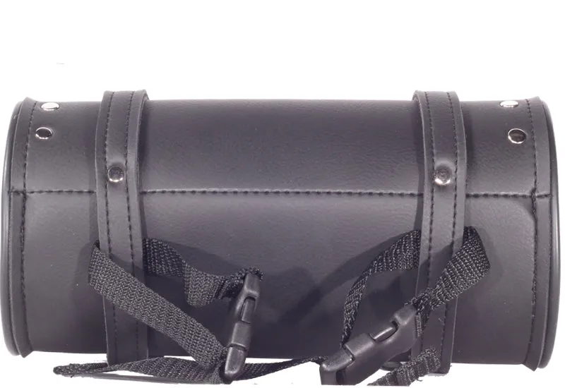 12" PVC Motorcycle Tool Bag With Shiny Studs & Concho