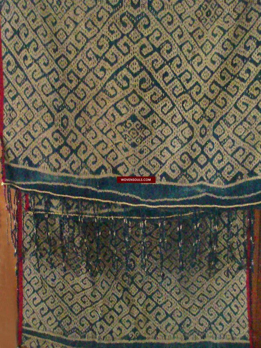 218 Superb Antique Geometric Ikat from Timor - SOLD