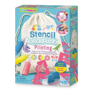 4M - KidzMaker Stencil Backpack Printing