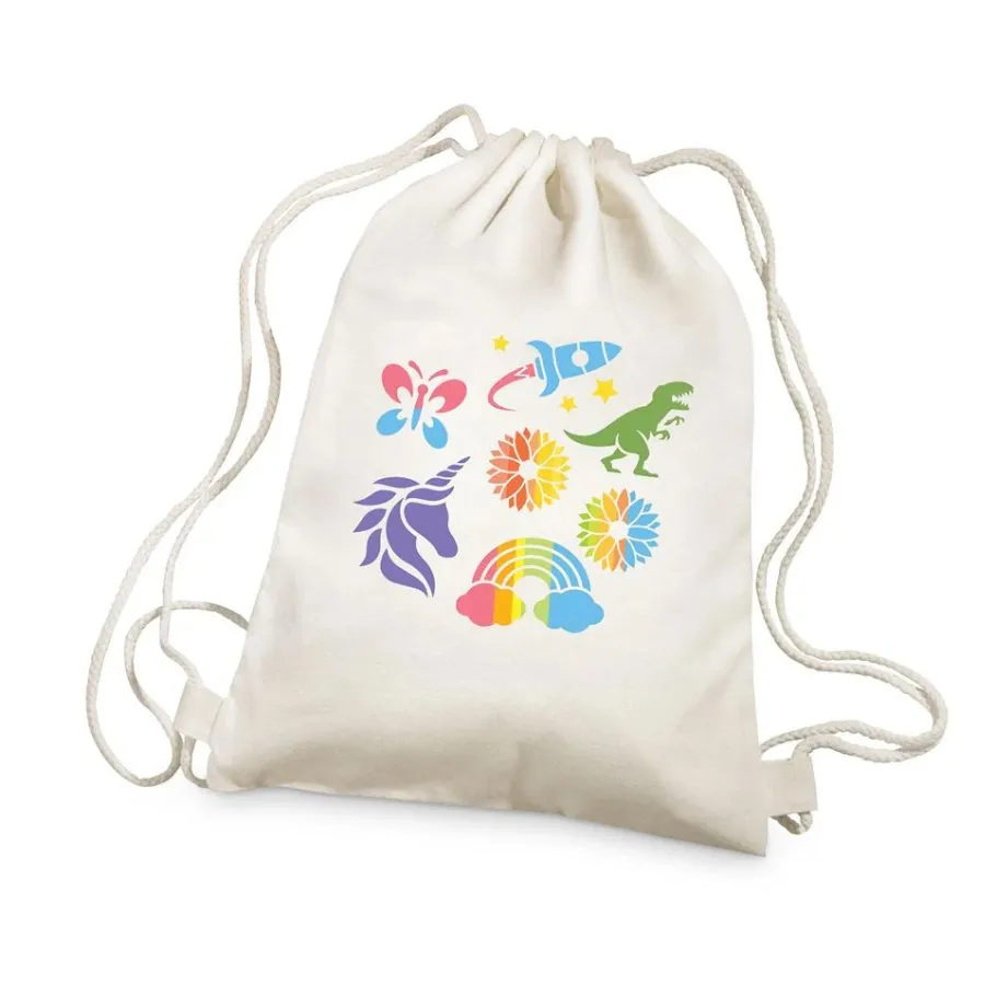 4M - KidzMaker Stencil Backpack Printing