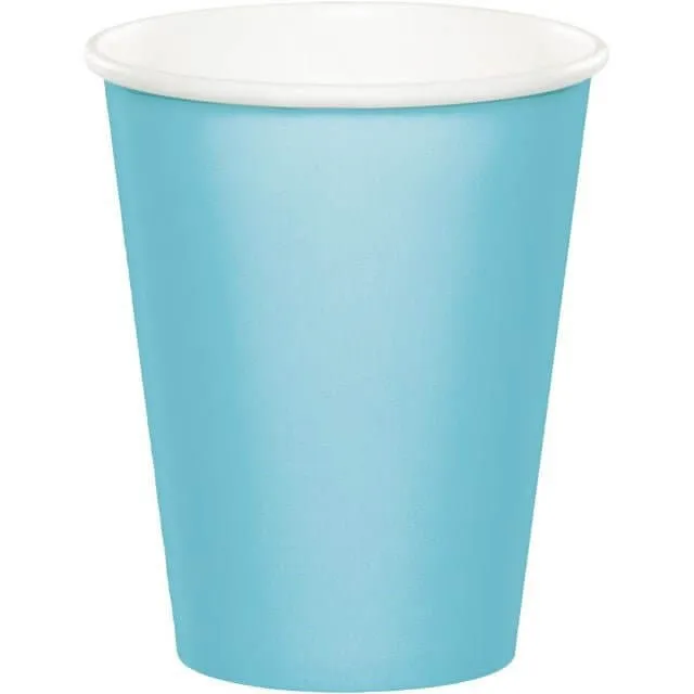 9oz Pastel Blue Paper Cups (8ct)