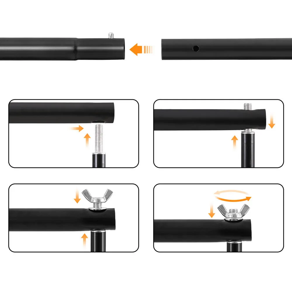Adjustable Backdrop Stand Kit, Tripod, Metal Frame - 15PC Lightsnap