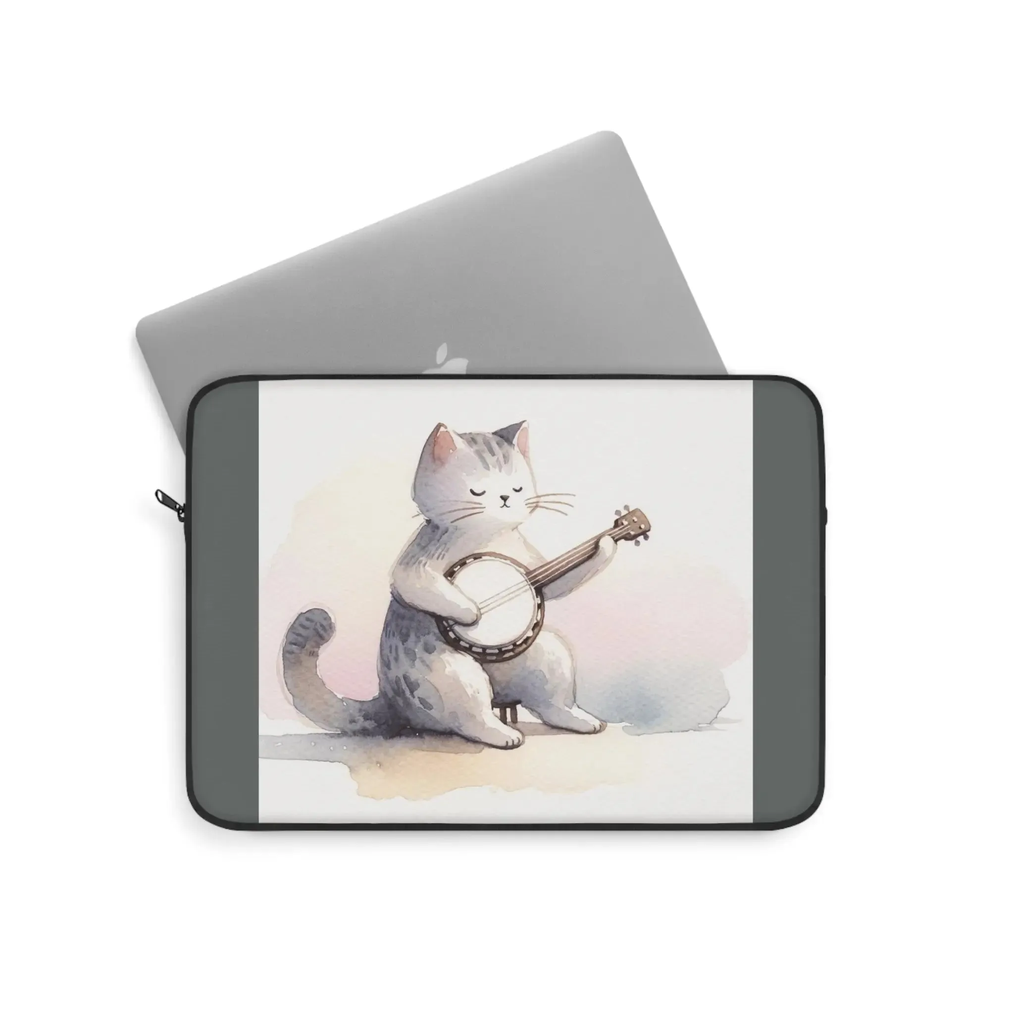 Banjo Player - Cat Lover - Laptop Sleeve