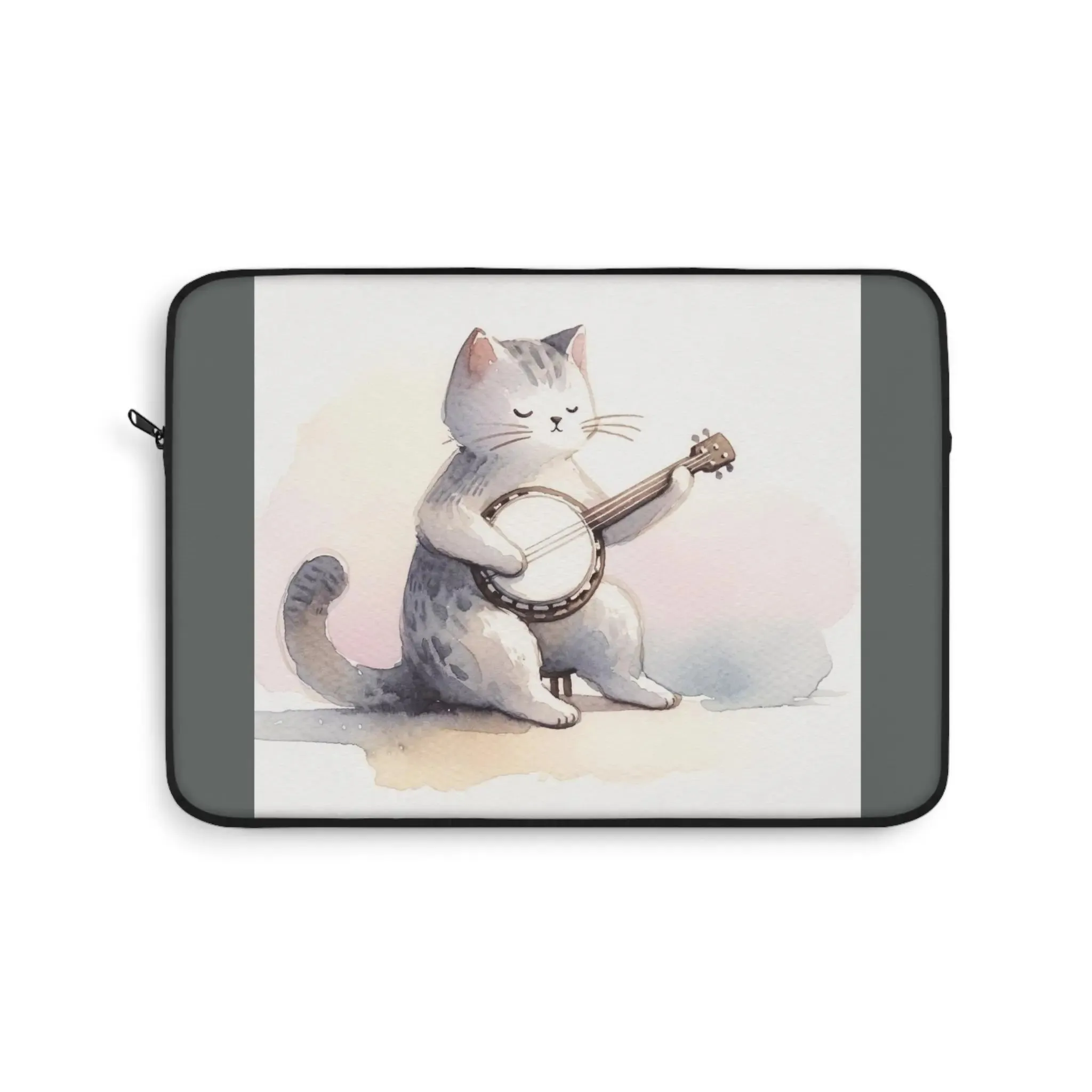 Banjo Player - Cat Lover - Laptop Sleeve