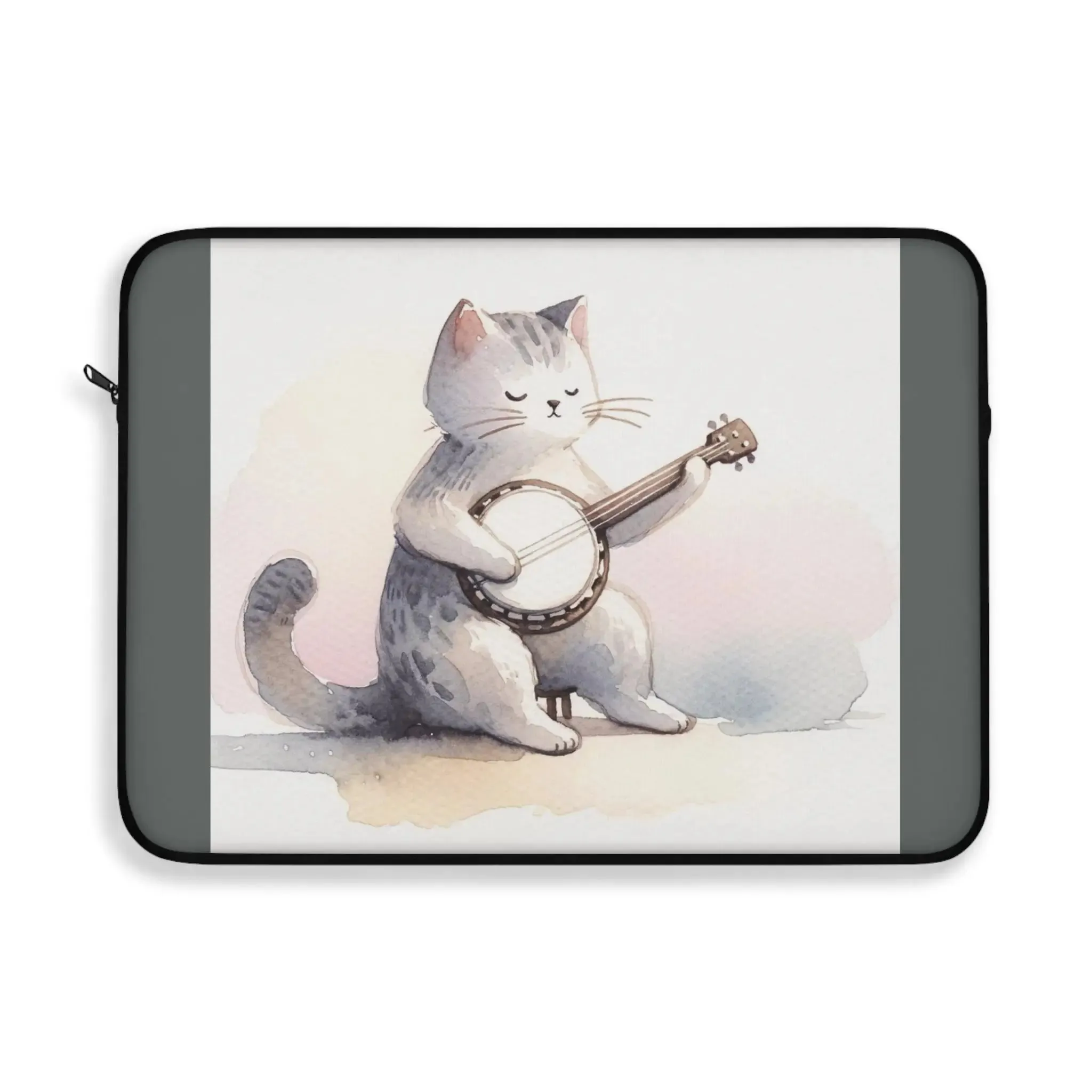 Banjo Player - Cat Lover - Laptop Sleeve