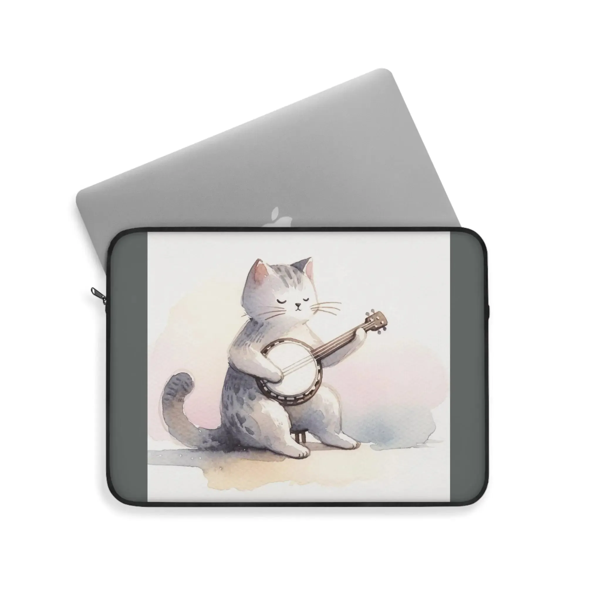Banjo Player - Cat Lover - Laptop Sleeve