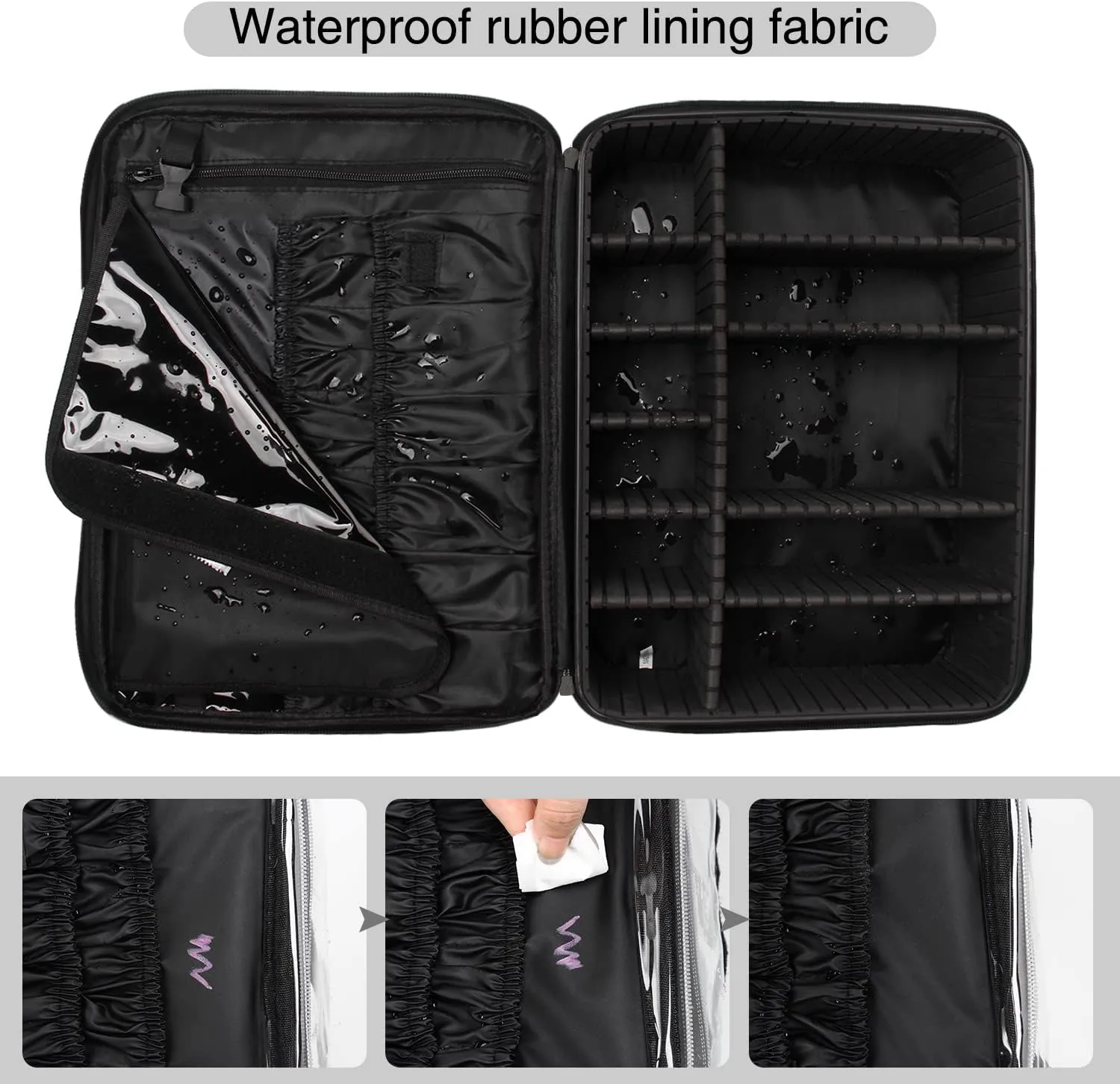 Black Extra Large Makeup Case