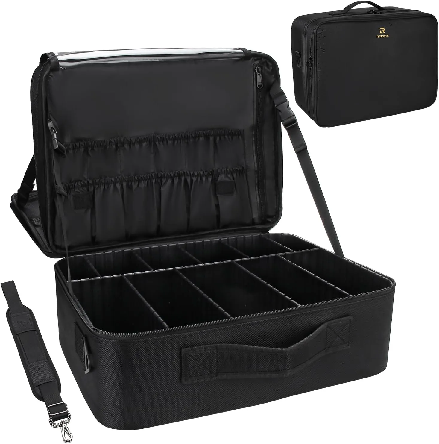 Black Extra Large Makeup Case
