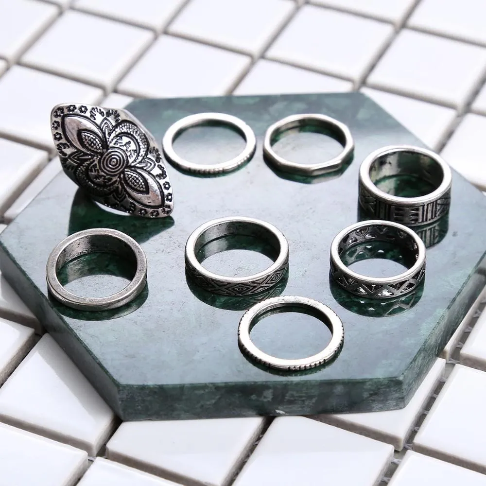 Boho Chic Ring Set