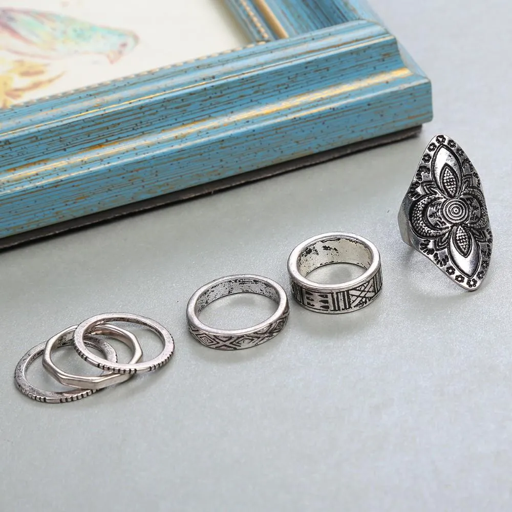 Boho Chic Ring Set