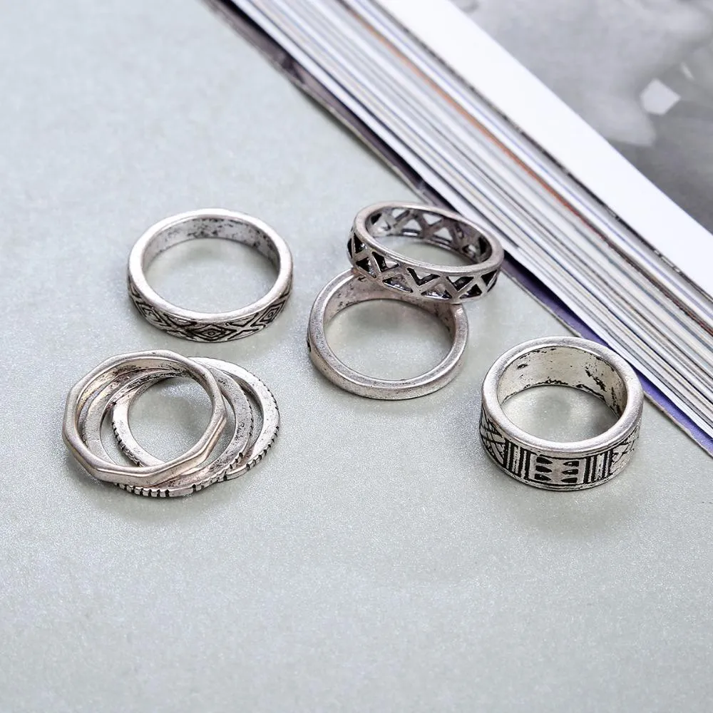 Boho Chic Ring Set