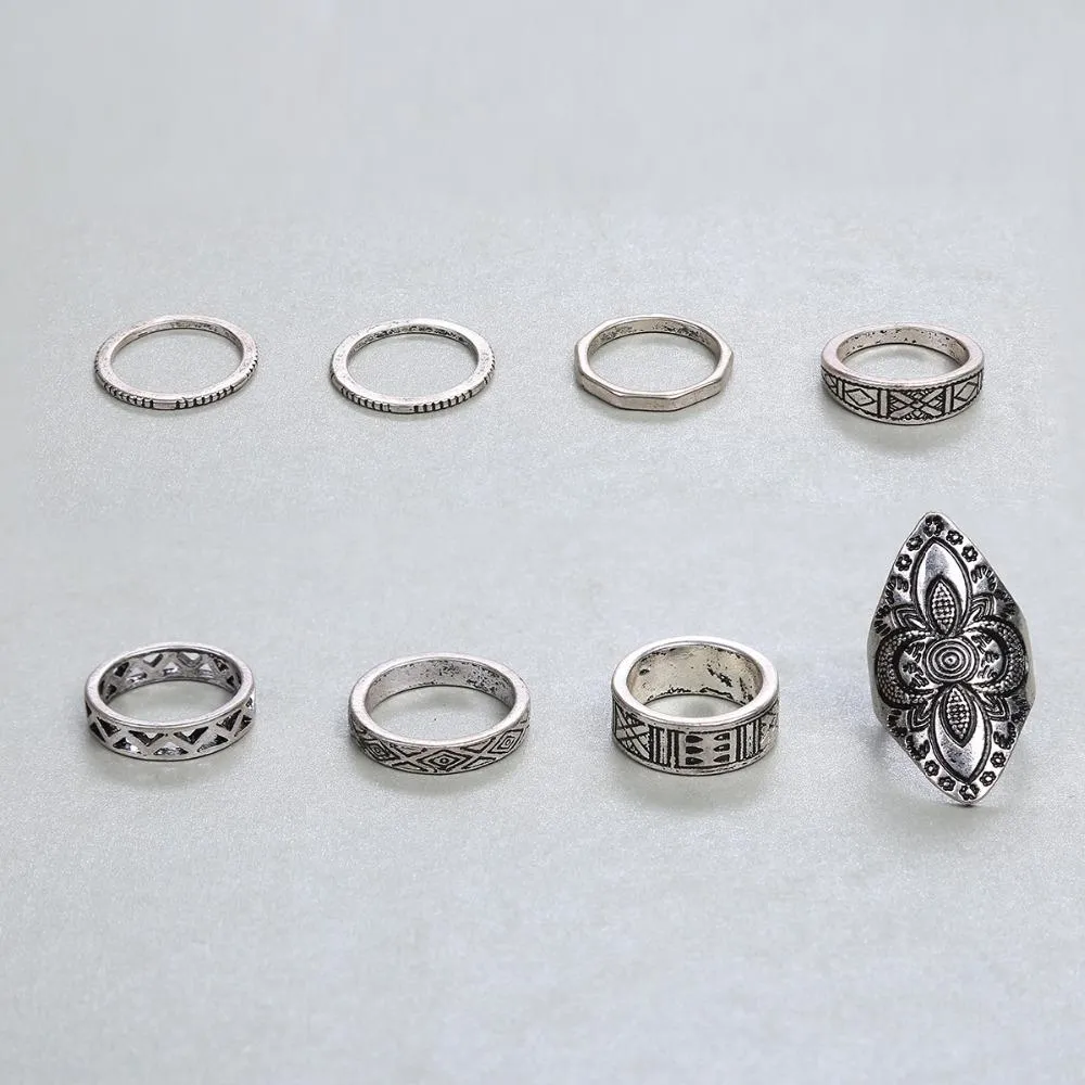 Boho Chic Ring Set