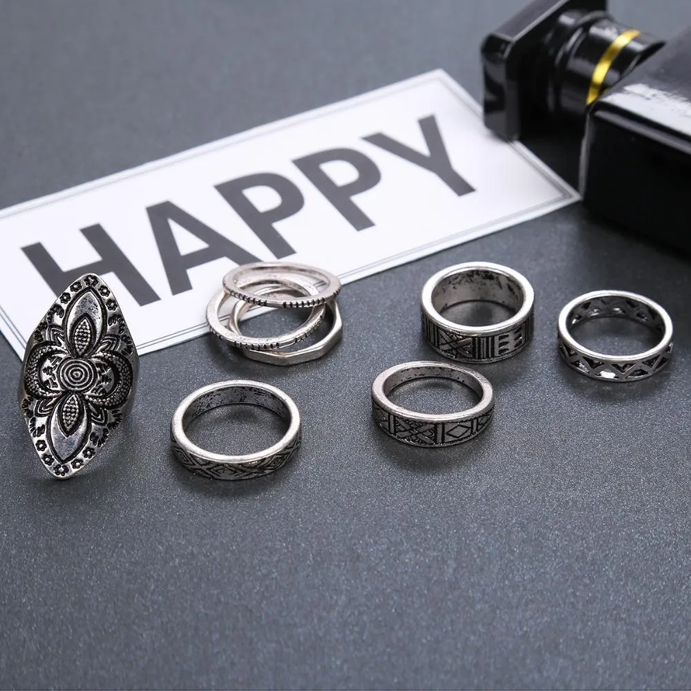 Boho Chic Ring Set