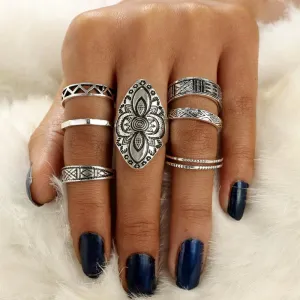 Boho Chic Ring Set