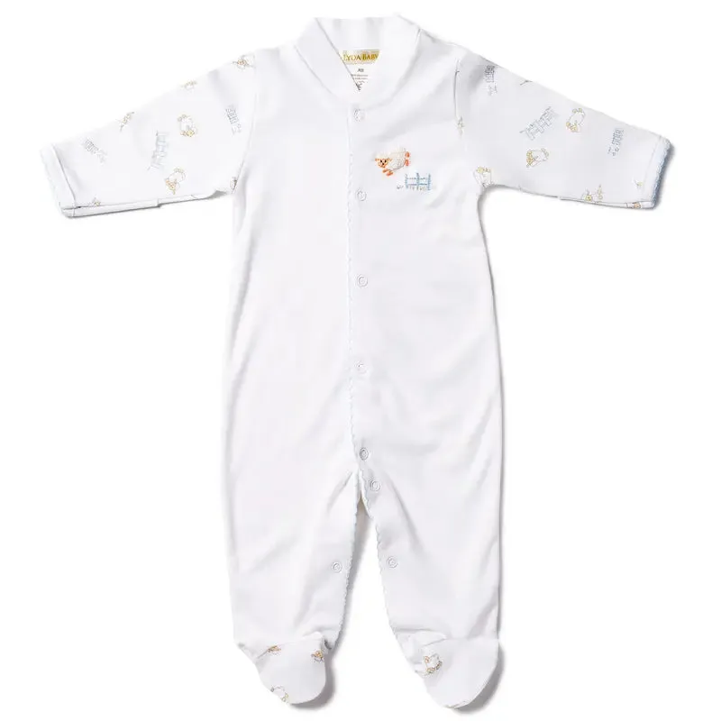 Boys babygrow - Sheep blue