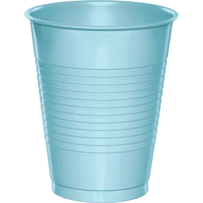 Bulk Pastel Blue 16 oz Plastic Cups (240 per Case)