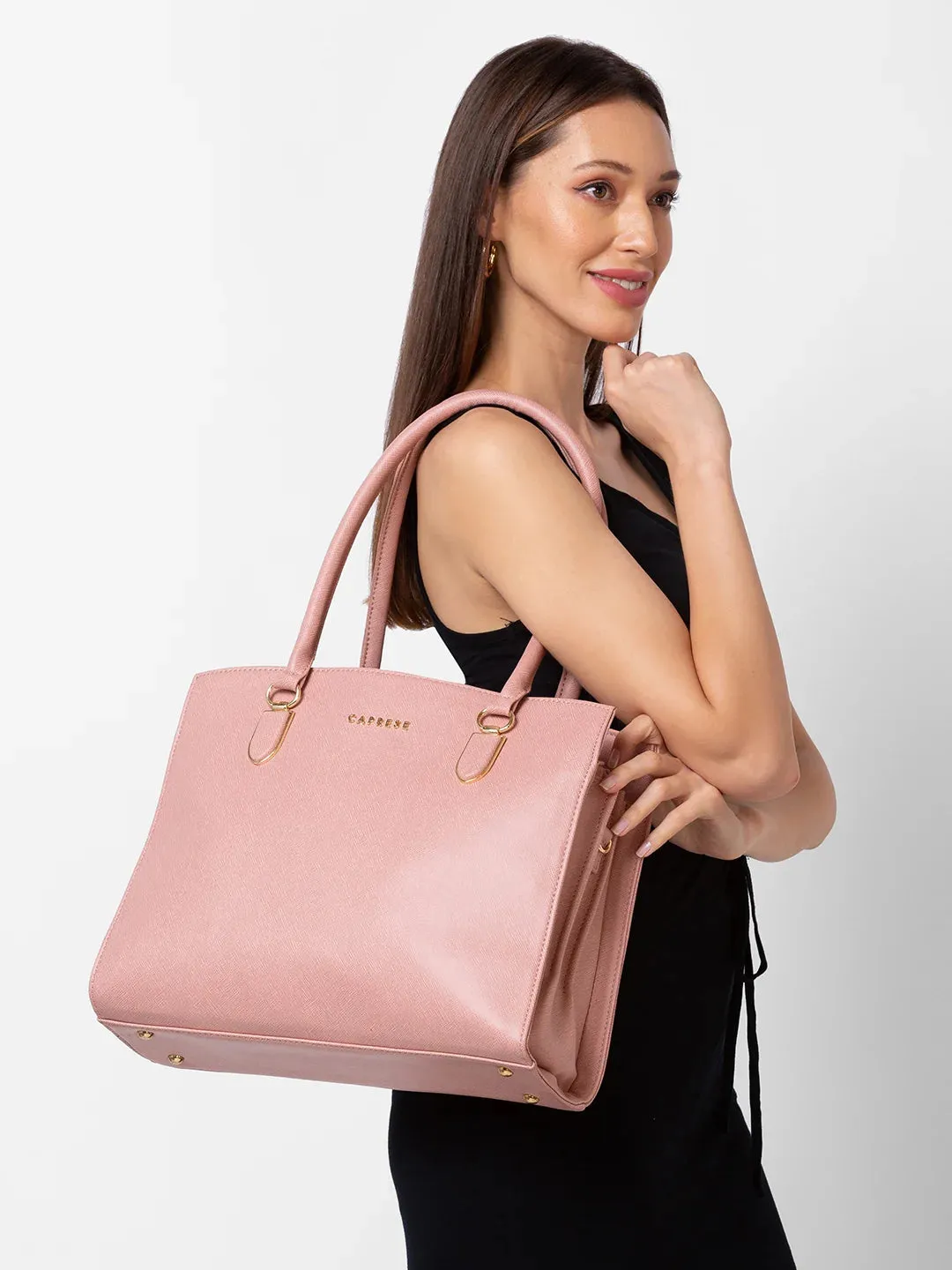 Caprese Demi Laptop Satchel Extra Large Blush