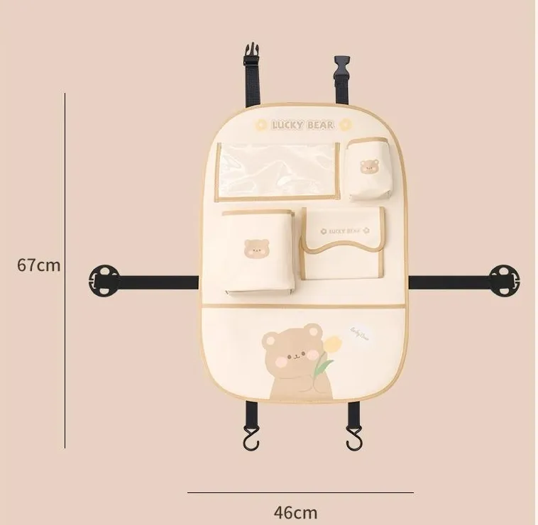 Car seat back storage bag hanging bag multifunctional storage box car seat back storage bag interior decoration products