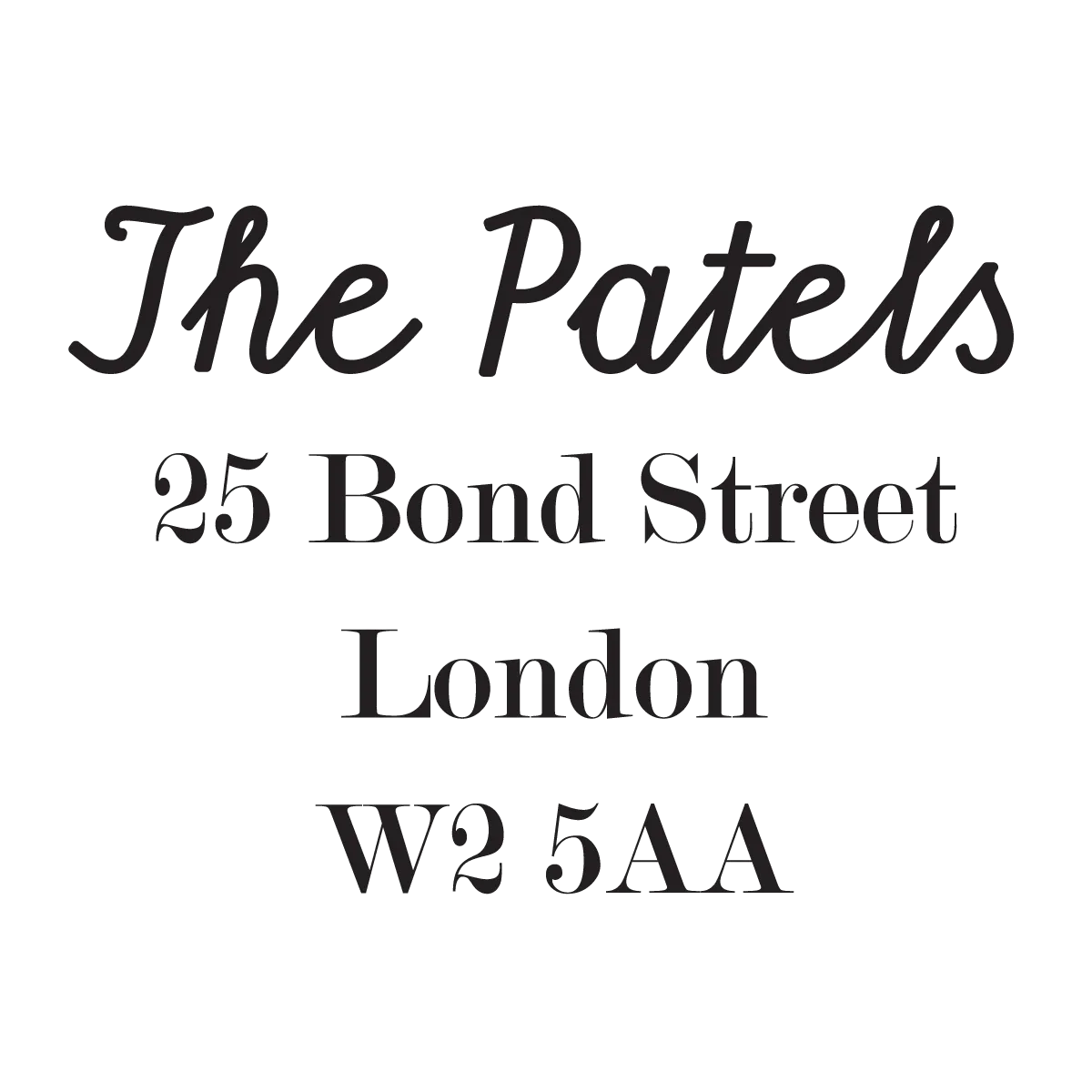 Chic Address Stamp