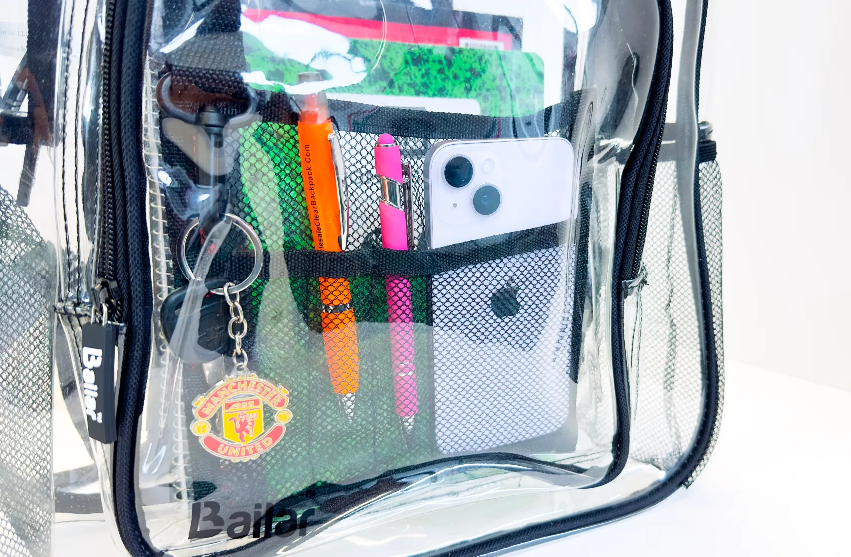 Clear Backpack 12 black