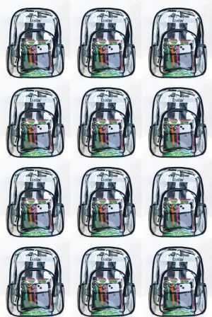 Clear Backpack 12 black