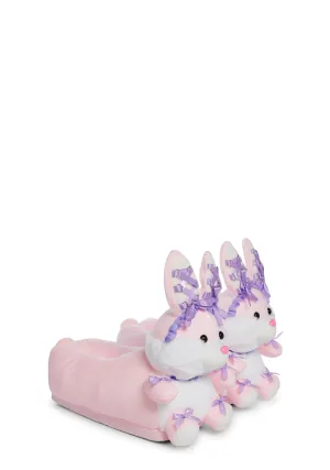 Cottontail Chic Rabbit Slippers