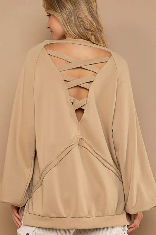 Cross Back Sweatshirt
