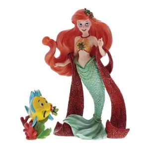 DISNEY SHOWCASE COUTURE DE FORCE HOLIDAY SERIES ARIEL WITH FLOUNDER