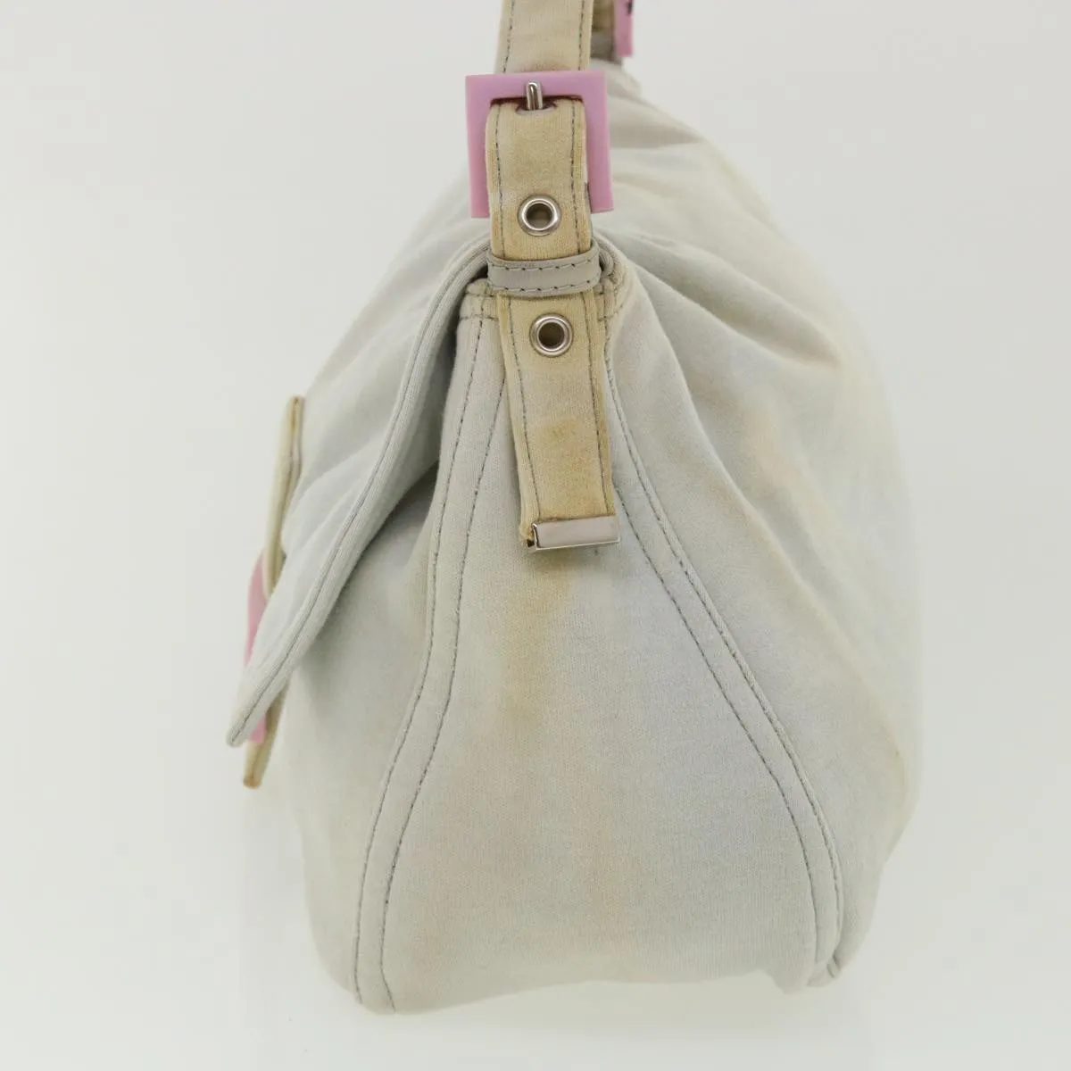 FENDI Shoulder Bag Canvas Light Blue  am3717