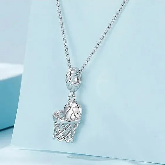 Gorgeous Basketball Charm with Diamond