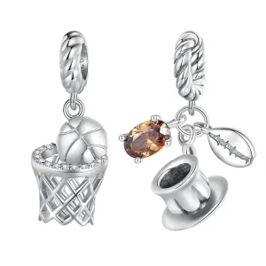 Gorgeous Basketball Charm with Diamond