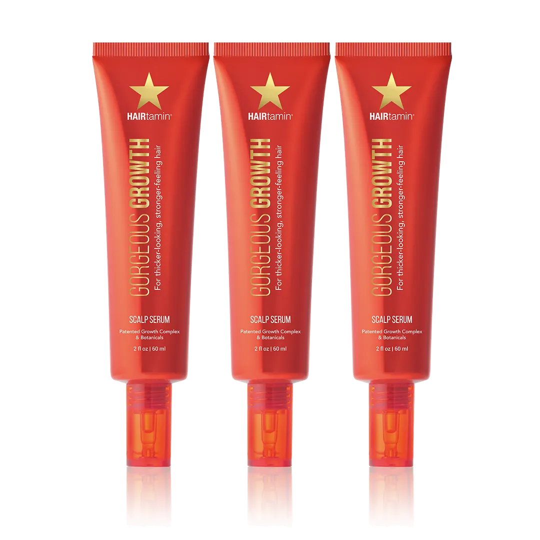 Gorgeous Growth Scalp Serum - 3 Tubes