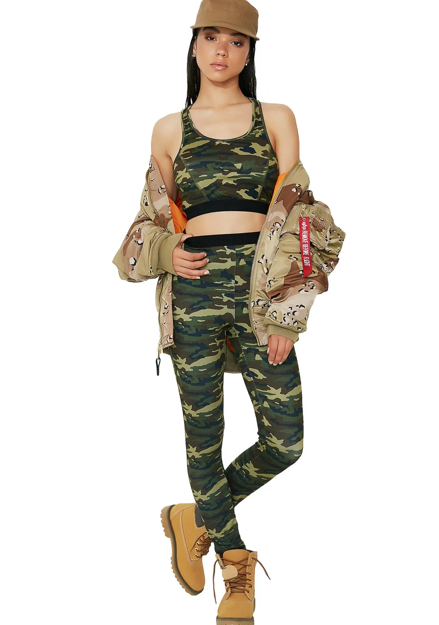 Gorgeous Gunner Camo Bra Top