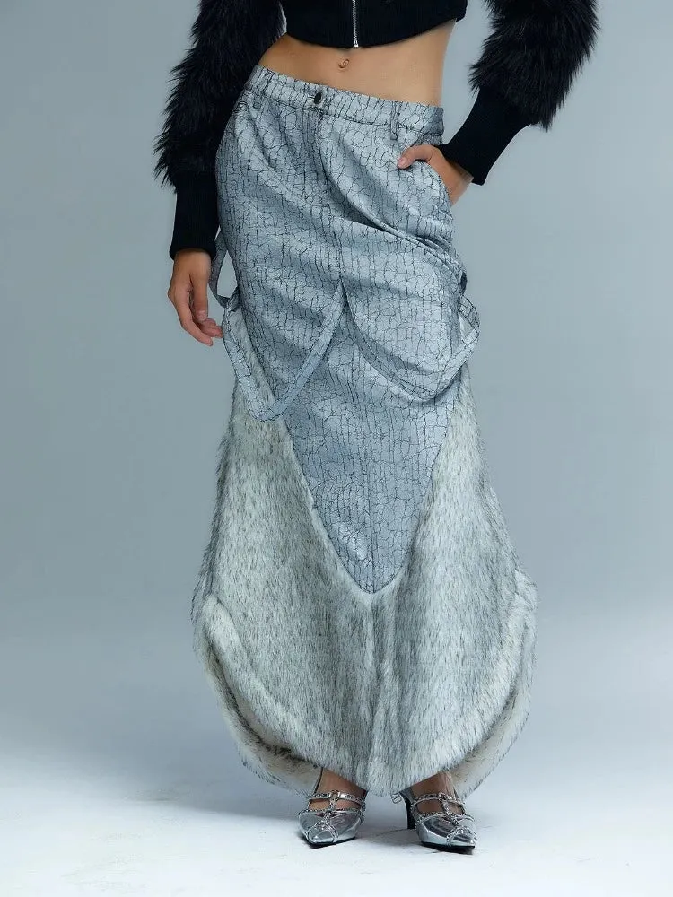 Gorgeous PU leather long skirt【s0000007004】
