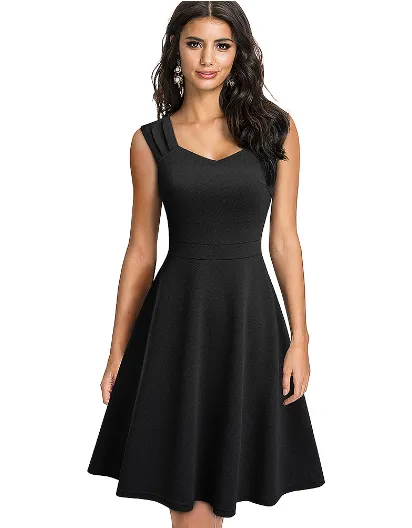 Gorgeous  Sleeveless Vintage Dress