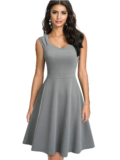Gorgeous  Sleeveless Vintage Dress