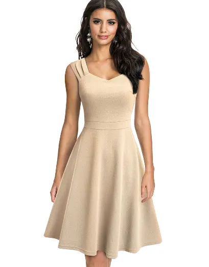 Gorgeous  Sleeveless Vintage Dress