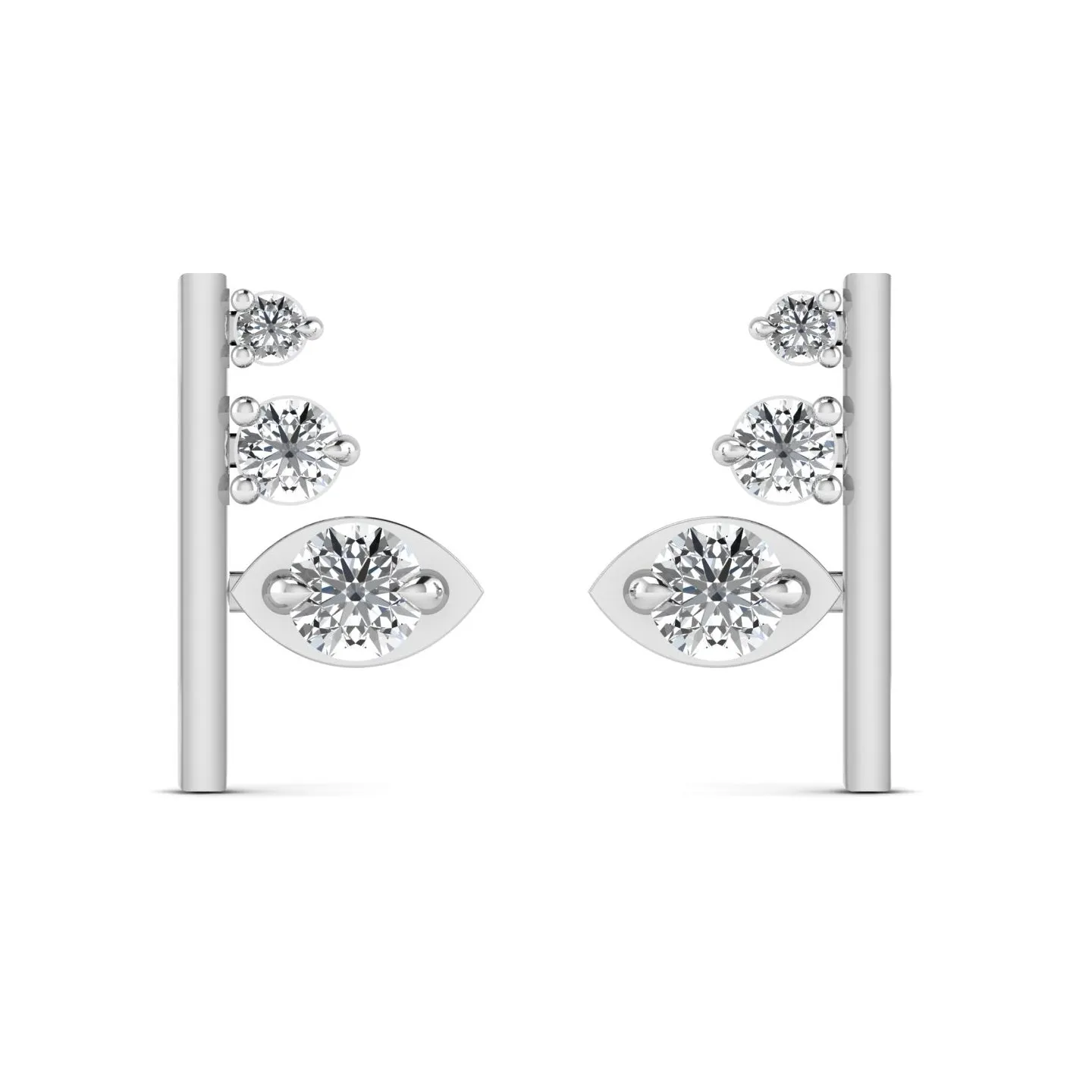 Gorgeous Sterling Silver Stud Earrings