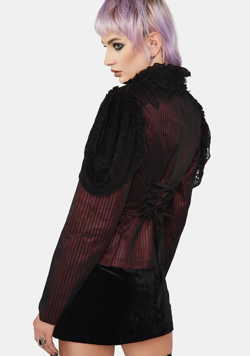 Goth Gorgeous Striped Jacket