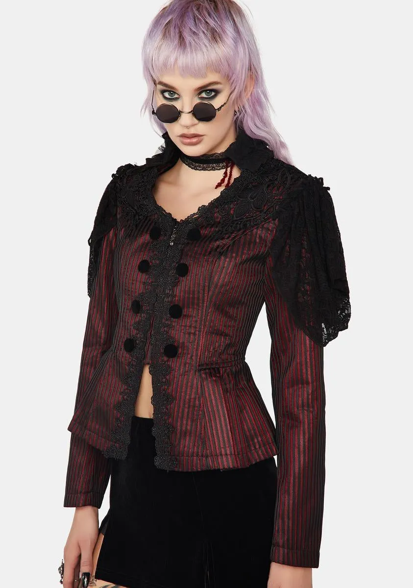 Goth Gorgeous Striped Jacket