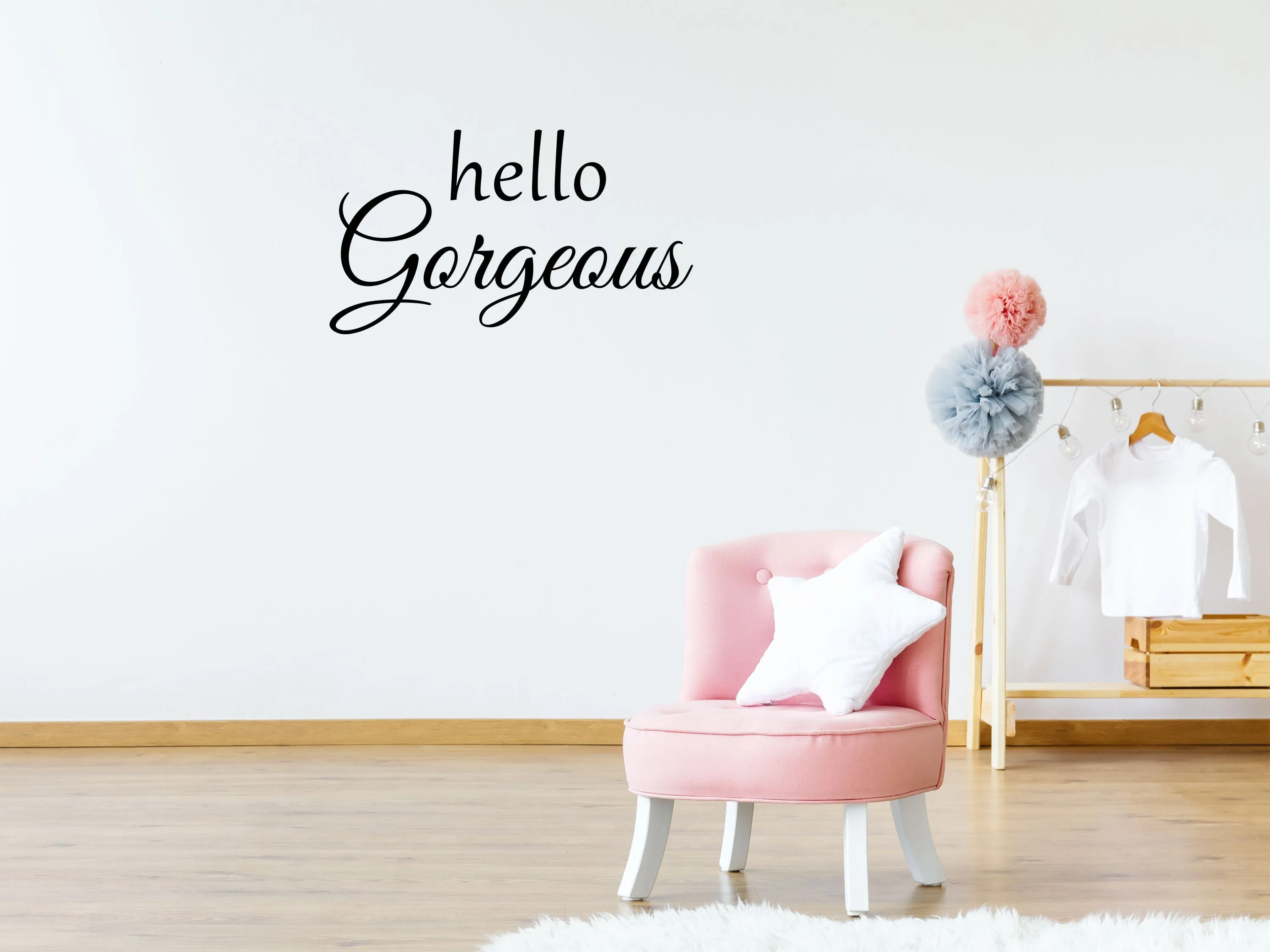 Hello Gorgeous Wall Decal Sticker