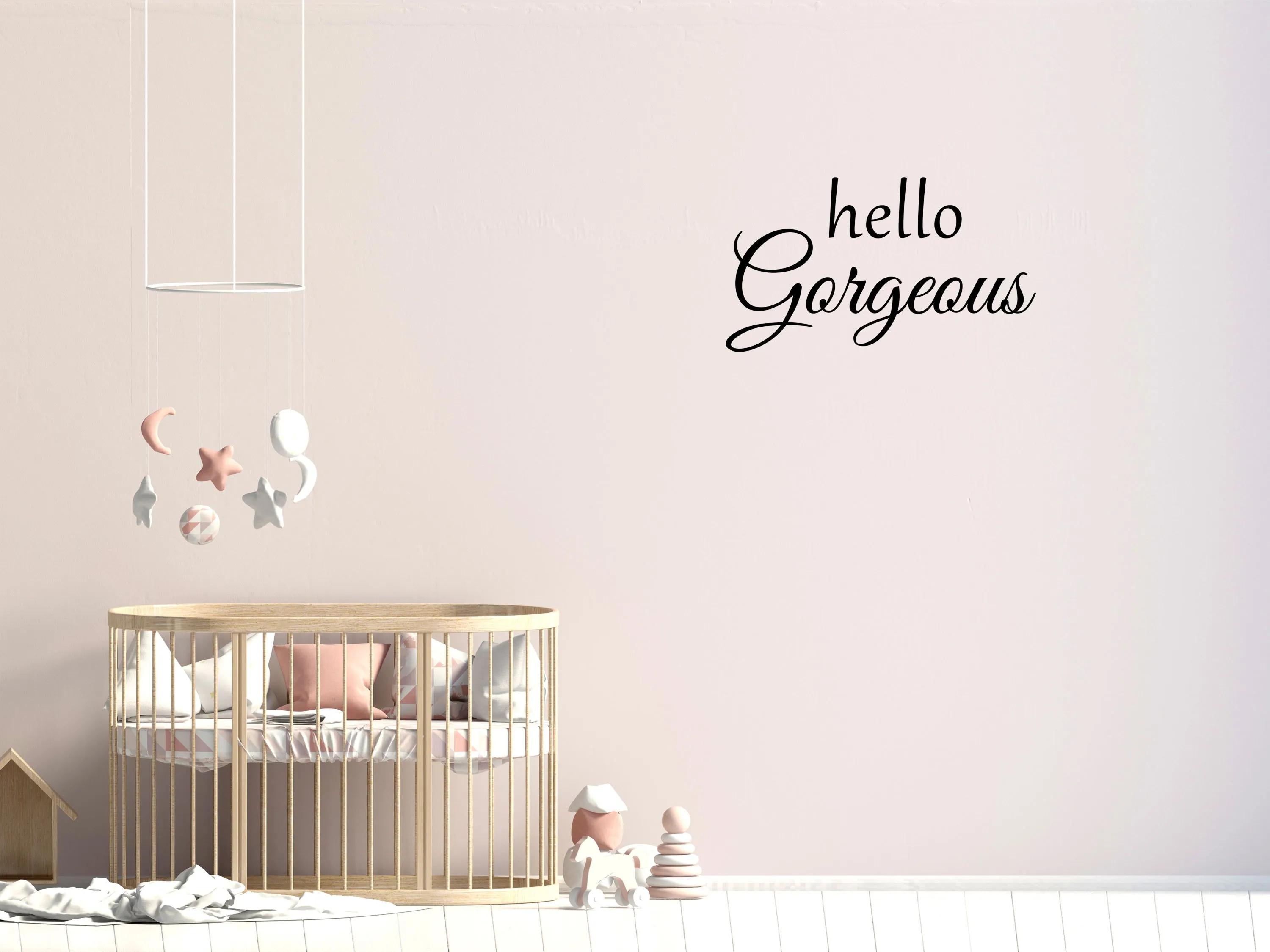 Hello Gorgeous Wall Decal Sticker