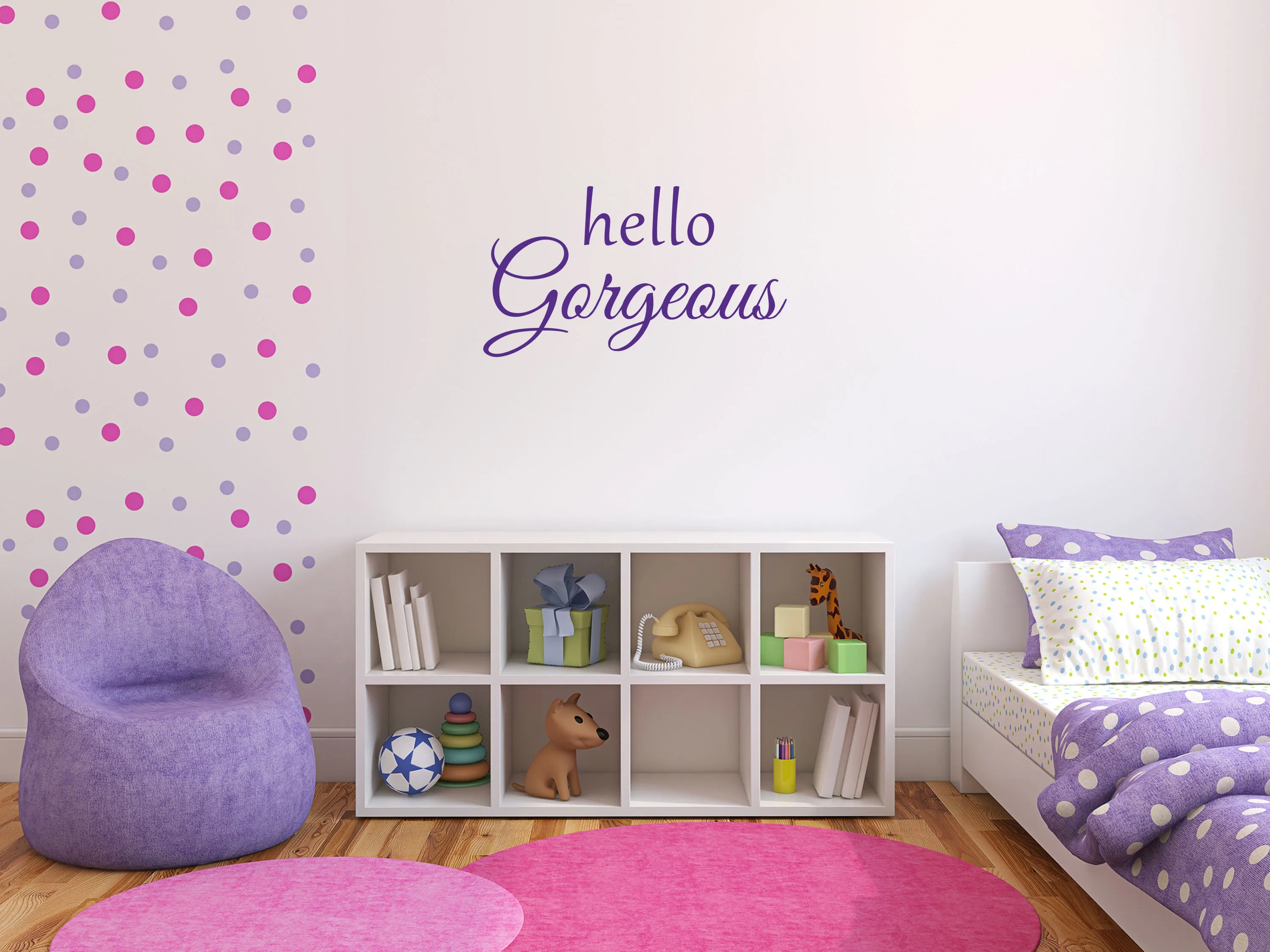 Hello Gorgeous Wall Decal Sticker