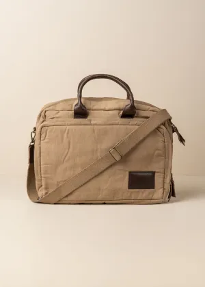 Journey Canvas Laptop Bag | Clay