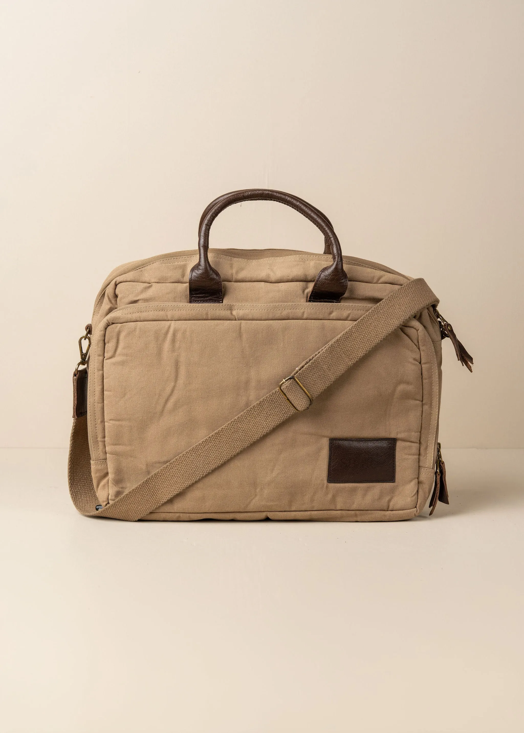 Journey Canvas Laptop Bag | Clay