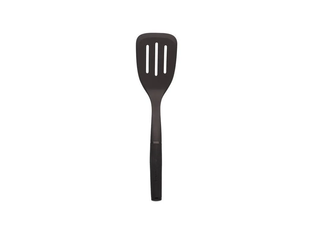 KitchenAid Soft Touch Slotted Turner Nylon Black