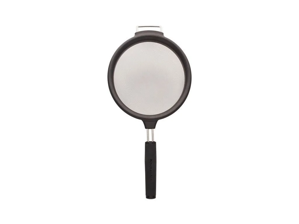 KitchenAid Soft Touch Strainer 17.5cm Black
