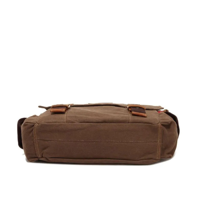 Large Retro Canvas Messenger Bag