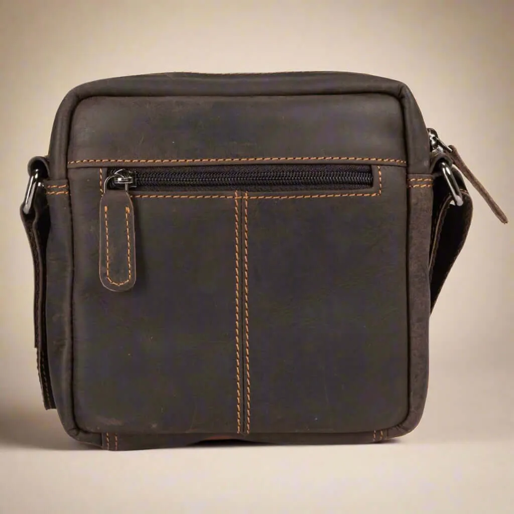 Leather Shoulder Bag Stan- Brown