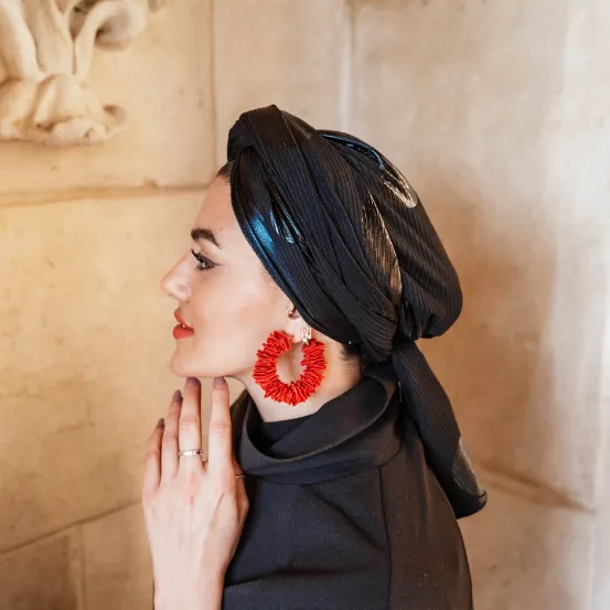 Leather Speckles Turban